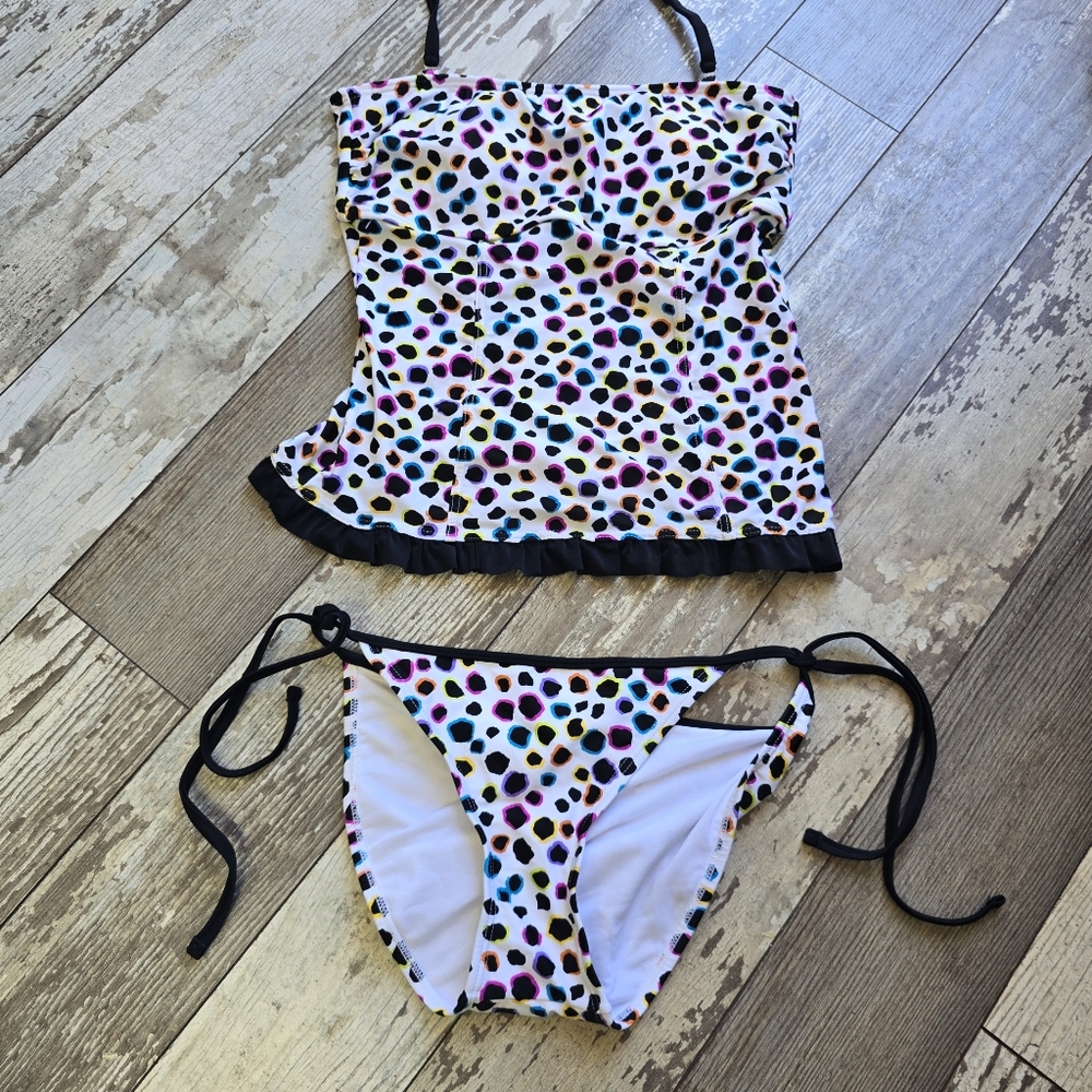 Aqua Diva Two-Piece Tankini & Bottom Swim M/L